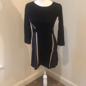 Black tan dress